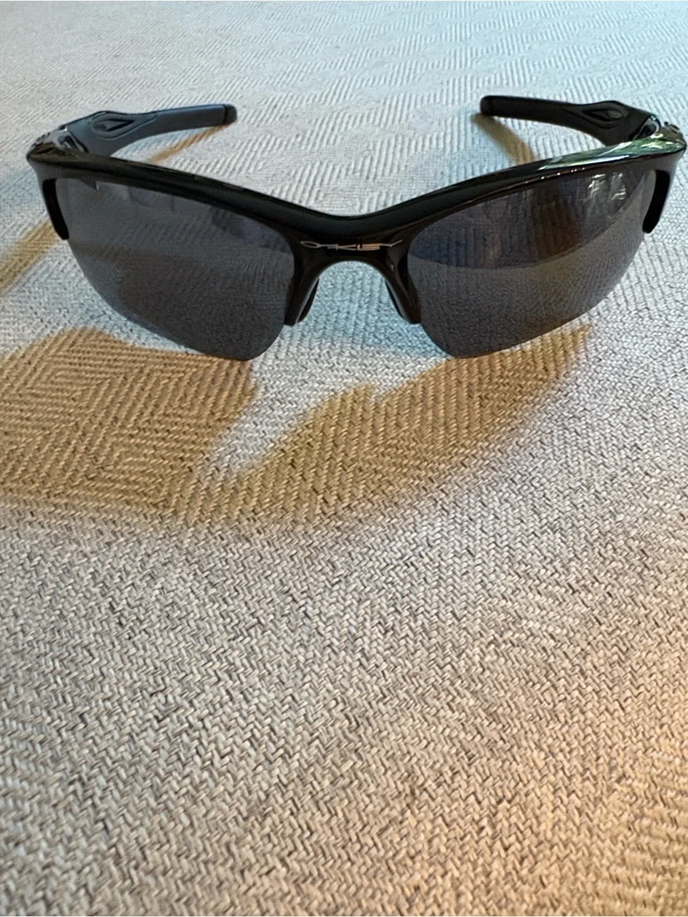 Performance Black Sport Sunglasses with Gray Lenses